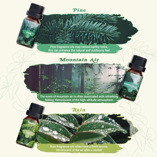SALKING Nature Fragrance Oils, Essential Oils Set for Diffuser for Home