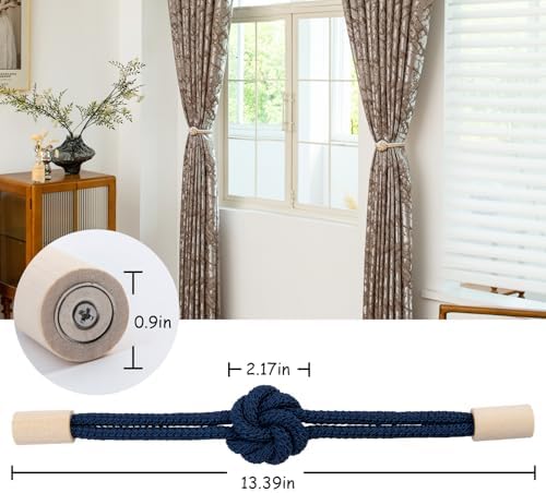 Magnetic Curtain Tiebacks Holdbacks Rope Curtain Tie Backs Outdoor Contoeey