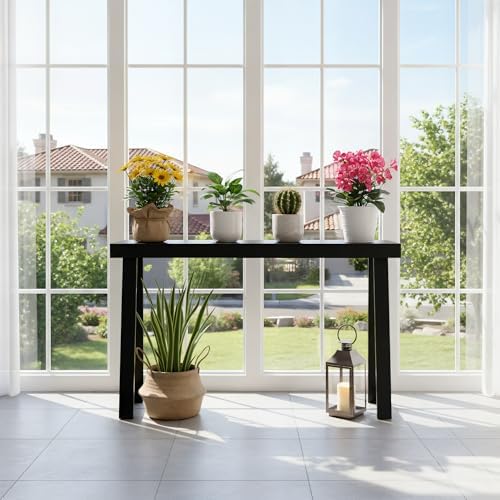 Plank+Beam Classic Console Table, 56 Inch, Black