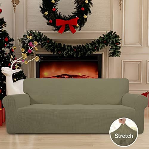 Easy-Going Stretch Oversized Sofa Couch Slipcover Washable Khaki
