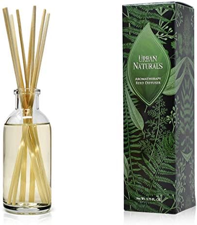 Urban Naturals Coconut Breeze Reed Diffuser Oil Set with Reed Sticks – Warm Coconut, Pineapple and Tahitian Vanilla - Made in The USA