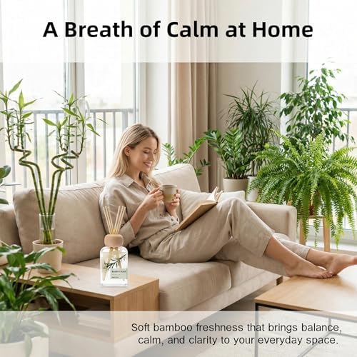 Bamboo Reed Diffuser, 3.34 Fl Oz