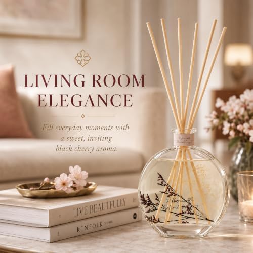 Black Cherry Reed Diffuser, 3.34 Fl Oz