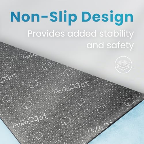 1.3" Thick Baby Play Mat, 50x50 Foam Tummy Time Mat – Ice Blue