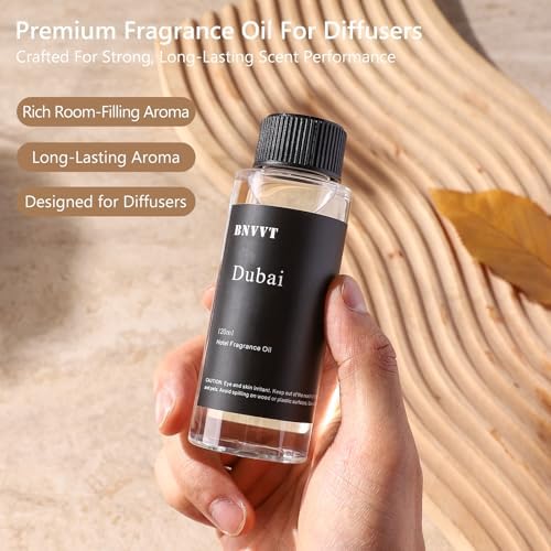 Hotel Diffuser Oil Dubai - The Iconic 5-Star Hotel Coastal Blend - Lemon Bergamot Sea Breeze - 120 mL Premium Fragrance Oil for Ultrasonic and Waterless Diffusers and Crafting
