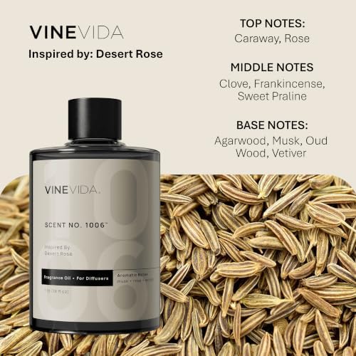 VINEVIDA (16oz) Hotel Fragrance Collection Diffuser Oil - Hotel Scents Diffusers for Home - Cold Air Diffuser Oil - Hotel Scent Essential Oil - Scent No.1006 Inspired by Fairmont Hotels