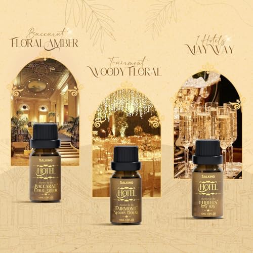 SALKING Hotel Diffuser Oil, Luxury Hotel Fragrance Oil Gift Set, 6 x 10 ML