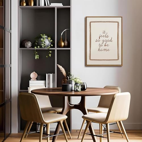 Framed Trendy Quote Wall Art, Neutral Coquette Aesthetic Wall Decor 16x24in
