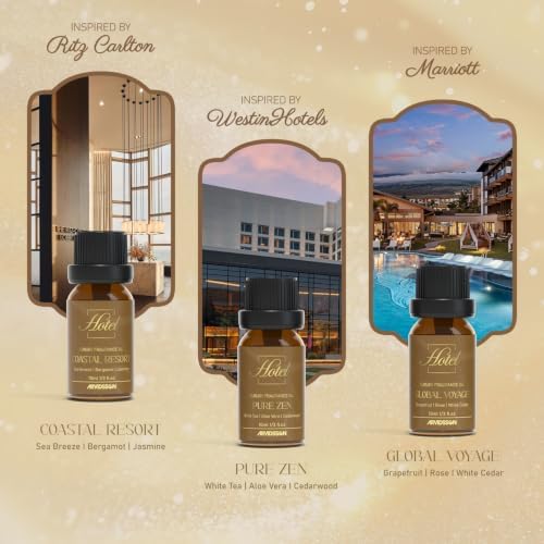 ARVIDSSON Hotel Diffuser Oils Gift Set - Hotel Essential Oils for Diffuser, Luxury Fragrance Oils Inspired by 5 Star Hotels Scent, Gift for Women and Men