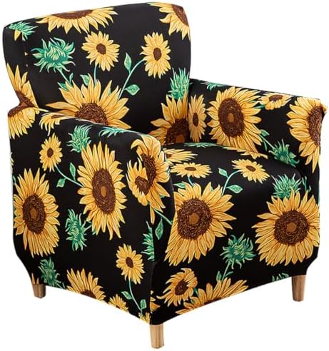 Accent Chair Covers with Arms Stretch Mid Century Modern Accent Chair Slipcovers 1-Piece Printed Banquet Arm Chair Cover Couch Sofa Covers Protector for Living Room Office Hotel #15