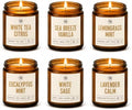 Candles Gifts Set for Women - 6 Pack Soy Wax Candles for Home Scented