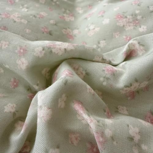Floral Ruffled Duvet Cover Queen Size 3 Pcs Set,90"×90" Bedding