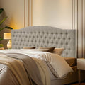 Furpopup Linen King Size Headboard Only, Upholstered Wall Mount, Linen