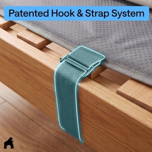 GORILLA GRIP Bunkie Board, Patented Design Under Mattress Support, Full