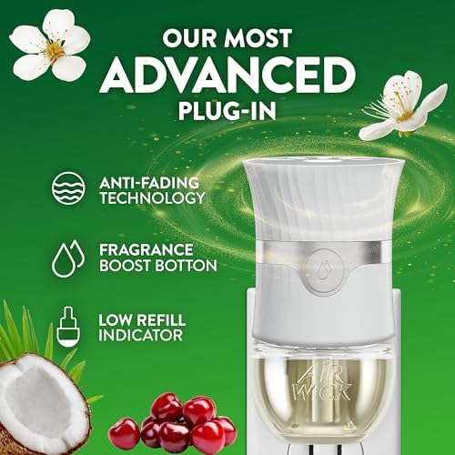 Air Wick Plug In Scented Oil Refill Paradise Retreat, Essential Oils,2ct
