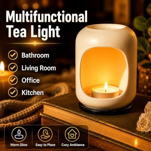 MAQIHAN White Tea Lights Candles - Unscented Tealights, Mini Votive Candles