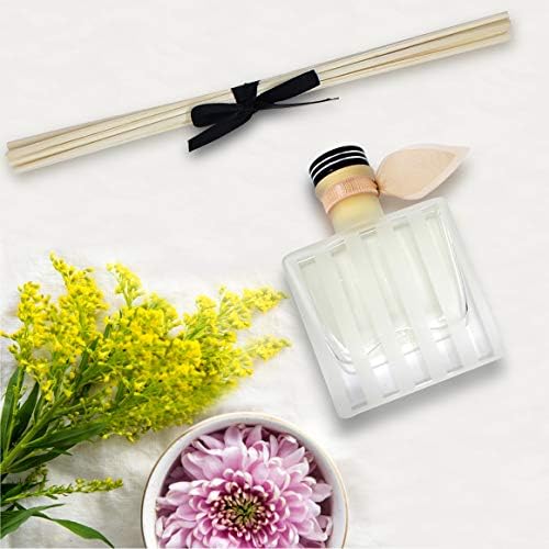 Reed Diffuser Set, Vanilla & Patchouli Scented Oil Diffuser with Sticks, Home Fragrance Accessories for Bathroom Shelf Decor, Aroma Diffusers for Home or Office Fall Decor, USA Made