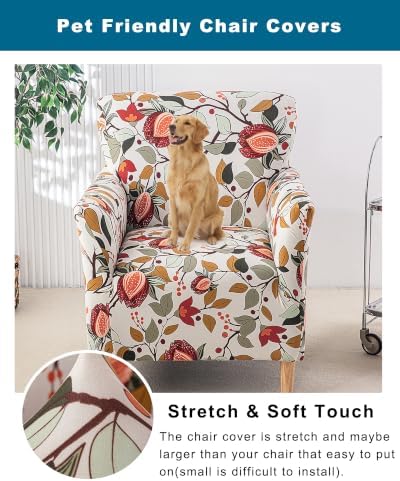 CRFATOP Accent Chair Cover, Stretch Armchair Slipcover for Living Room,52
