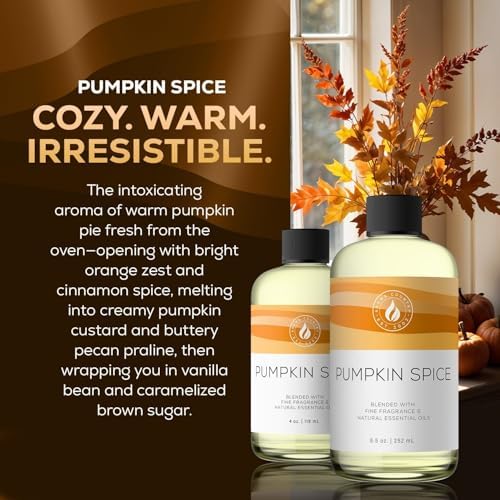 Aroma Country Pumpkin Spice Luxury Diffuser Oil Refill (4 Fl Oz)