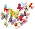 OPSEAM 3D Butterfly Wall Decor Butterfly Decorations Stickers with Magnets