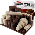235 pcs Felt Furniture Pads Brown & Beige X-Protector! for Hardwood Floors