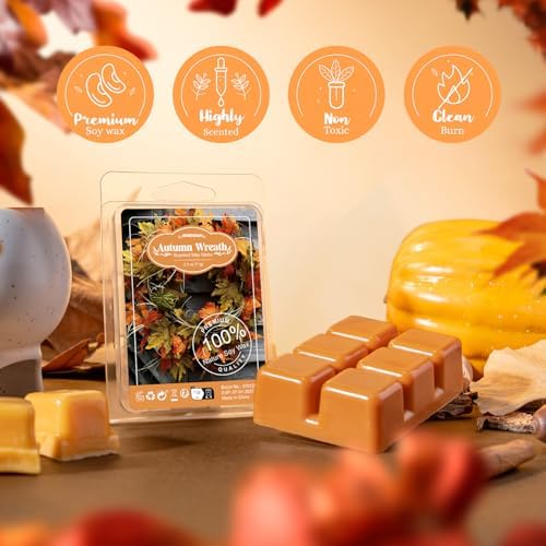 ARVIDSSON Fall Scented Wax Melts, Natural Autumn Wax Cubes for Wax Warmer