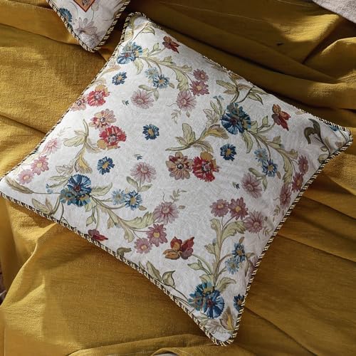 patdrea Designer French Vintage Pillow Cover,18"x18",Set of 2