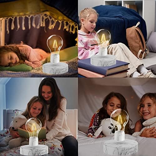 Magnetic Levitating Light Bulb Lamp, Floating LED Bulb Desk Lamp Levitation Rotating Bulb Light Decorative Night Lights for Home Office Decor, Toys Gifts, Cool Tech Gadgets