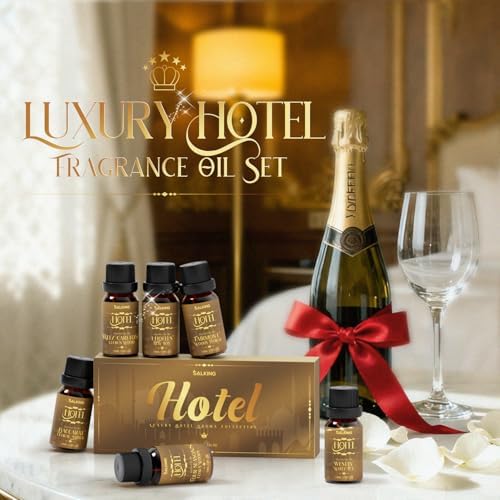 SALKING Hotel Diffuser Oil, Luxury Hotel Fragrance Oil Gift Set, 6 x 10 ML