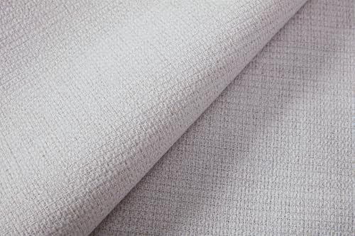 California King 54" Harper Tall Headboard Wingback Upholstered Bed Frame Premium Textured Canvas Elegant Simplicity for Bedroom Strong Wood Slats Support No Box Spring Needed No Noise Ivory