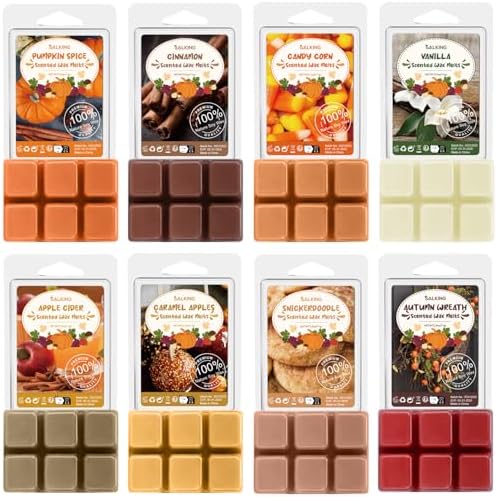 SALKING Autumn Scented Wax Melts, Fall Soy Wax Cubes/Tarts for Wax Warmer