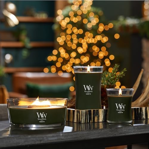 WoodWick Fraser Fir Scented Candle, Crackling Wick, 16oz (Pack of 2)