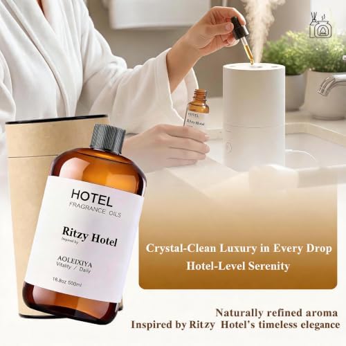 Hotel Scent Essential Oil Hotel Collection Waterless Diffuser Oil - Premium Fragrance Oil for Ultrasonic and Waterless Diffusers and Crafting (16.9 Fl Oz (Pack of 1)