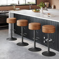 VASAGLE 360° Swivel Bar Stools Set of 4, Height Adjustable, with Storage