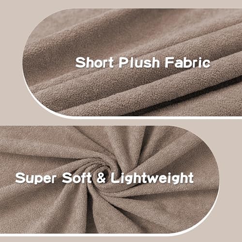 MEETSKY Couch Covers for 3 Cushion Couch Sofa, Washable Sectional Couch Covers L Shape Sofa Cover Soft Slipcovers Couch Furniture Protector for Pets Dogs Kids, 91" x 118", Khaki