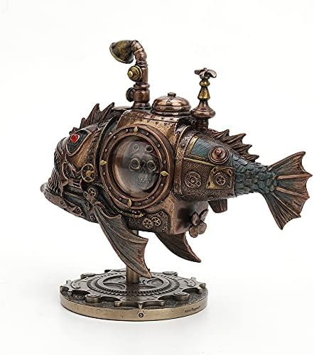 Veronese Design Hand Painted Steampunk Submarine Sci-fi Fantasy Statue