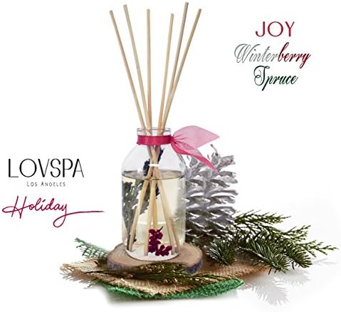 Reed Diffuser Set - Joy Winterberry Spruce Scented Diffuser with Sticks