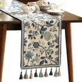 bilin gaier Designer Vintage Chinoiserie Extra Long Table Runner,118"x12"