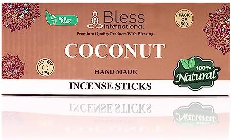 Bless-Organic-Coconut 100%-Natural-Handmade-Incense-Sticks
