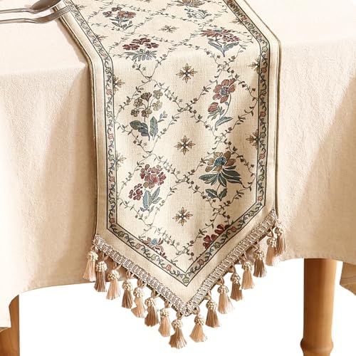 patdrea Designer French Vintage Long Table Runner,12"X118"