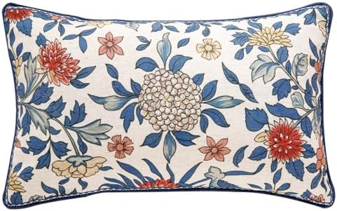 patdrea Designer French Vintage Floral Throw Pillow Cover,12"x20"