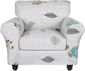 SearchI Stretch Sofa Cover Printed Couch Covers, Floral Pattern 2 Piece Armchair Slipcover with Separate Chair Cushion Cover, Washable Furniture Protector for Living Room(Armchair, Autumn Leaves)