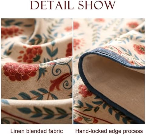 patdrea Designer French Elegant Floral Table Runner,12"X102"