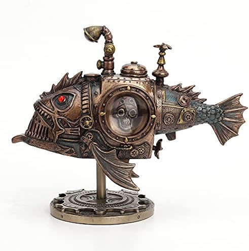 Veronese Design Hand Painted Steampunk Submarine Sci-fi Fantasy Statue