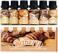 Bakery Essential Oils Gift Set, SNOWSEN Dessert Fragrance Oils for Diffuser for Home, Pumpkin Pie, Waffle, Coffee Cake, Chocolate Cupcake, Gingerbread, Snickerdoodle Aromatherapy Oils