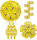 Magnetic Fidget Sphere, Crystal Golden, Sensory Desk Toy for Stress Focus Anxiety Relief