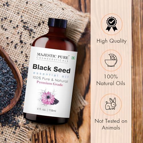 Majestic Pure Blackseed Essential Oil for Diffuser - 4 Fl Oz