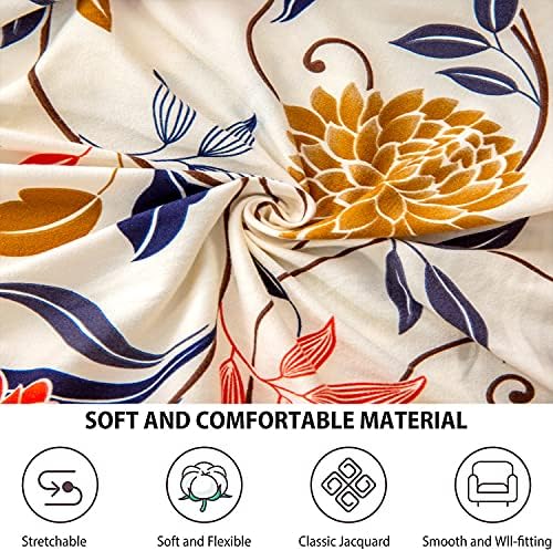 NILUOH Club Chair Slipcover 2 Piece Stretch Tub Chair Cover Round Barrel Chair Covers Non Slip Armchair Covers Couch Covers with Elastic Bottom for Bar Counter Living Room (01)