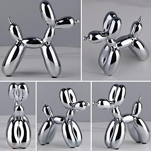 Green Balloon Dog Decor,Balloon Animal Preppy Room Shelf Decor,Cute Statue Home Decors,Office,Bedroom Modern Sculpture Desk Decoration,Green Decorations Gifts