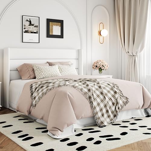 Allewie Full Size Lift Up Hydraulic Storage Bed Frame White